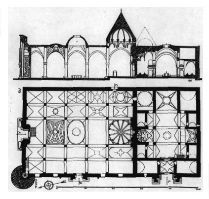 Divrigi Great Mosque and Hospital (1228-29). Plan.  Albert Gabriel