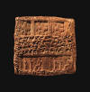 Clay tablet inscribed with seal impressions