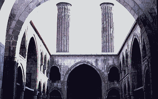 Erzurum Cifte Minareli Madrasa (1271). Courtyard. Ó Ali U. Peker